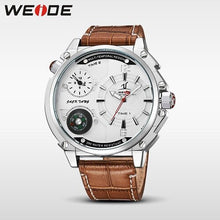 Load image into Gallery viewer, WEIDE Sport Luxury Clock Multiple Time Zone Quartz White